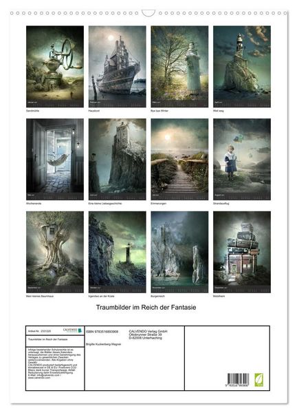 Produktbild: Traumbilder im Reich der Fantasie (Wandkalender 2027 DIN A2 hoch), CALVENDO Monatskalender