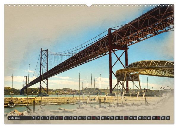 Produktbild: Traumhaftes Lissabon (Wandkalender 2026 DIN A2 quer), CALVENDO Monatskalender