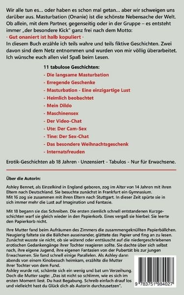 Produktbild: Onanie - Die Lust auf die Lust