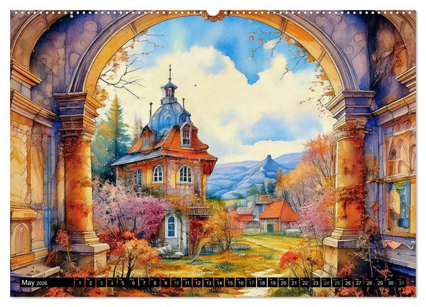 Produktbild: Visions of a Fairytale World (Wall Calendar 2026 DIN A2 landscape), CALVENDO 12 Month Wall Calendar