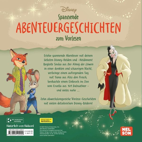Produktbild: Disney Vorlesebuch: Spannende Abenteuer-Geschichten zum Vorlesen