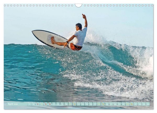 Produktbild: Surfen: Die perfekte Welle finden - Edition Funsport (Wandkalender 2026 DIN A3 quer), CALVENDO Monatskalender