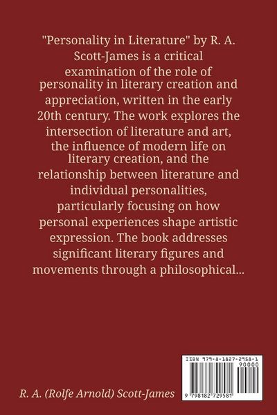 Produktbild: Personality in Literature
