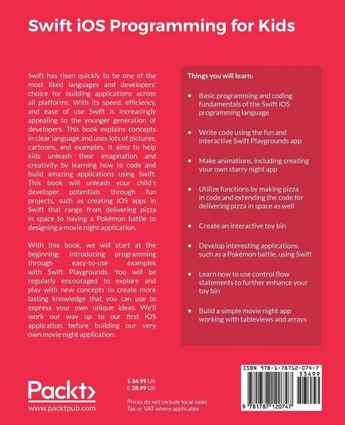 Produktbild: Swift iOS Programming for Kids