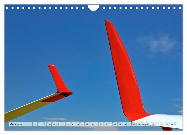 Produktbild: Segelfliegen - wie ein Vogel (Wandkalender 2026 DIN A4 quer), CALVENDO Monatskalender
