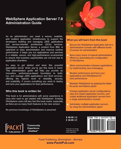 Produktbild: WebSphere Application Server 7.0 Administration Guide