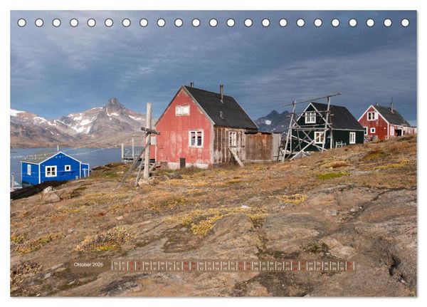 Produktbild: Tasiilaq - Ein kurzer Sommer in Ostgr&ouml;nland (Tischkalender 2026 DIN A5 quer), CALVENDO Monatskalender