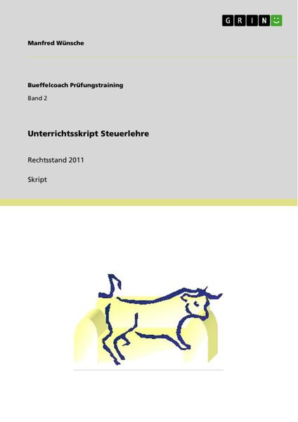 Produktbild: Unterrichtsskript Steuerlehre