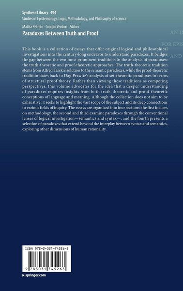 Produktbild: Paradoxes Between Truth and Proof