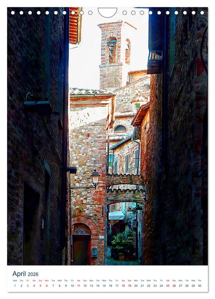Produktbild: Umbrian Bell Towers (Wall Calendar 2026 DIN A4 portrait), CALVENDO 12 Month Wall Calendar