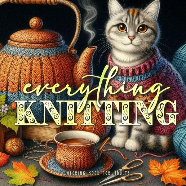 Produktbild: All Knitting Coloring Book for Adults