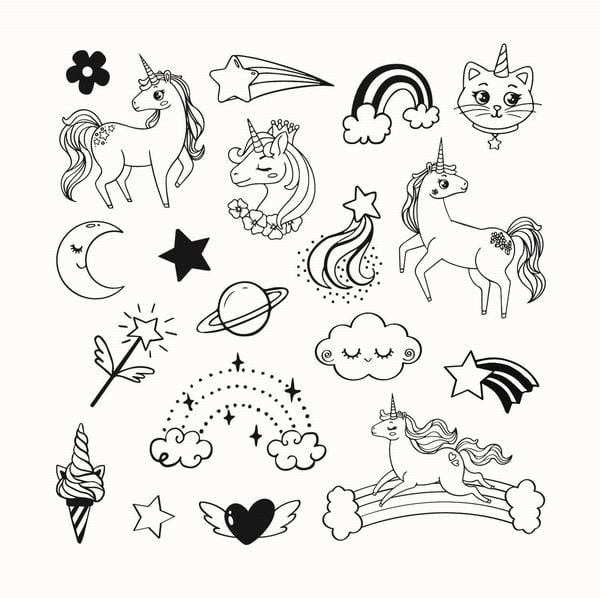 Produktbild: ALADINE - Kinder Stempel Funny Einhorn