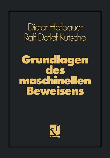 Produktbild: Grundlagen des maschinellen Beweisens