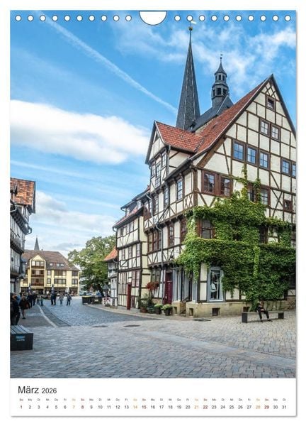 Produktbild: Altstadt Quedlinburg (Wandkalender 2026 DIN A4 hoch), CALVENDO Monatskalender