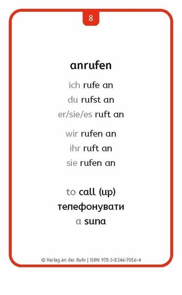 Produktbild: Verben: Set 2 - Deutsch, Englisch, Ukrainisch und Rum&auml;nisch