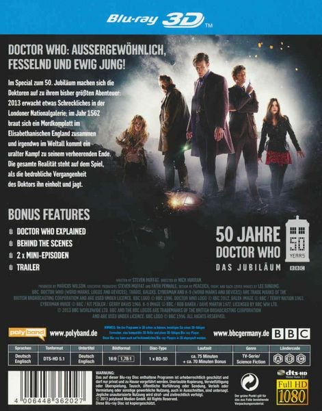 Produktbild: Doctor Who - Der Tag des Doktors (inkl. 2D-Version)