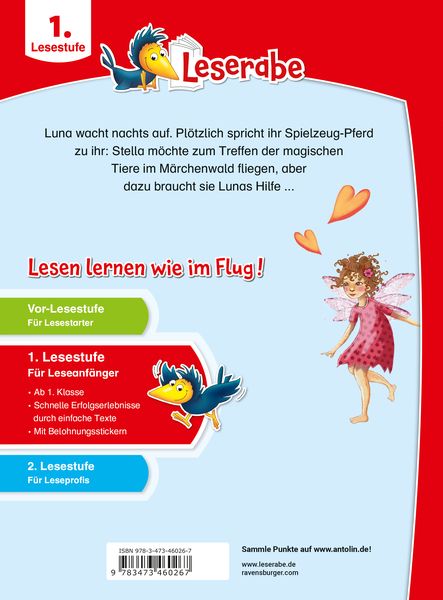 Produktbild: Leserabe 1. Lesestufe - Luna und das fliegende Pferd