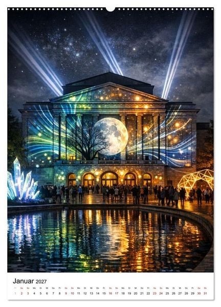 Produktbild: Hildesheim, ein Moment in dem die Stadt zu leuchten beginnt. (hochwertiger Premium Wandkalender 2027 DIN A2 hoch), Kunstdruck in Hochglanz