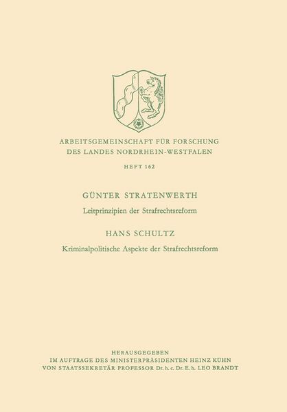 Produktbild: Leitprinzipien der Strafrechtsreform / Kriminalpolitische Aspekte der Strafrechtsreform
