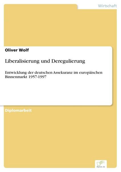 Produktbild: Liberalisierung und Deregulierung