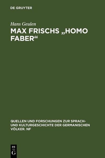 Produktbild: Max Frischs "Homo faber"