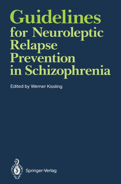 Produktbild: Guidelines for Neuroleptic Relapse Prevention in Schizophrenia
