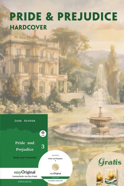 Produktbild: Pride and Prejudice / Stolz und Vorurteil - Hardcover Teil 3 (Buch + MP3-Audio-CD + exklusive Extras) - Frank-Lesemethode