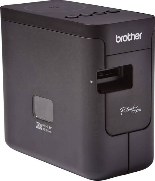Produktbild: Brother P-touch P750W Beschriftungsger&auml;t Geeignet f&uuml;r Schriftband: TZe 3.5 mm, 6 mm, 9 mm, 12 mm, 18 mm, 24 mm