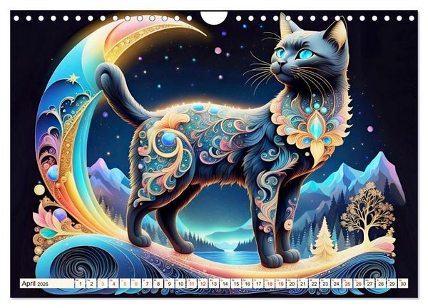 Produktbild: Tiere aus Regenbogenfarben (Wandkalender 2026 DIN A4 quer), CALVENDO Monatskalender