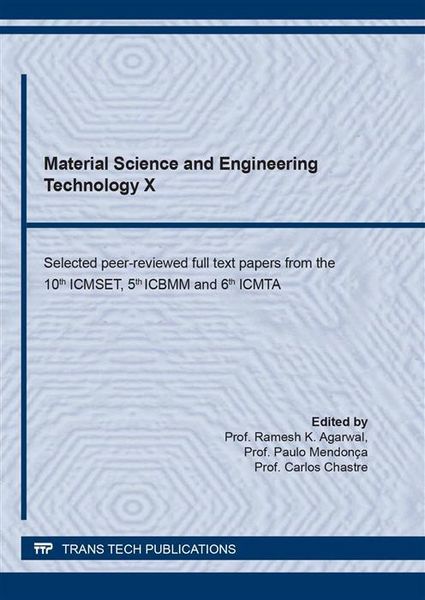 Produktbild: Material Science and Engineering Technology X