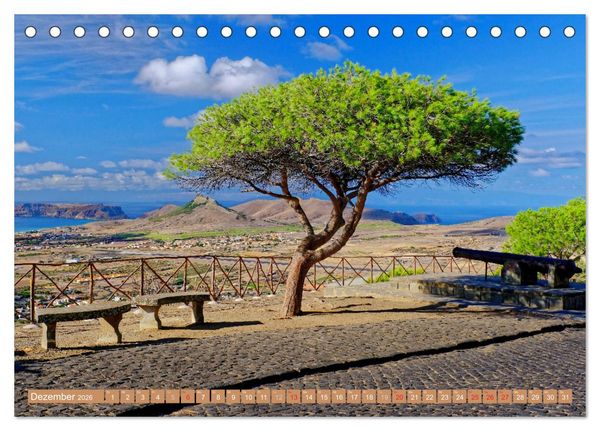 Produktbild: Porto Santo Trauminsel im Atlantik (Tischkalender 2026 DIN A5 quer), CALVENDO Monatskalender