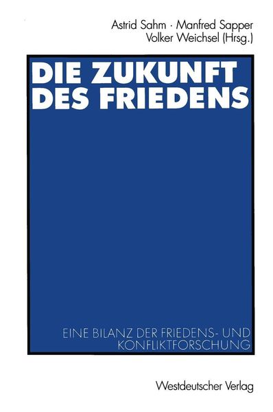 Produktbild: Die Zukunft des Friedens