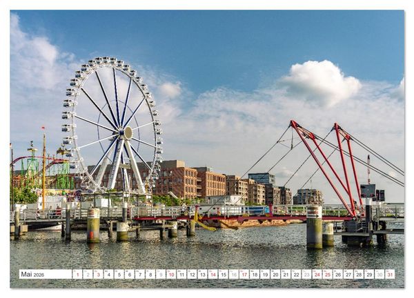 Produktbild: Schleswig Holstein - Landeshauptstadt Kiel (hochwertiger Premium Wandkalender 2026 DIN A2 quer), Kunstdruck in Hochglanz
