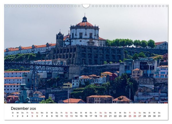 Produktbild: Porto und Gaia - Ausblicke und Einsichten (Wandkalender 2026 DIN A3 quer), CALVENDO Monatskalender