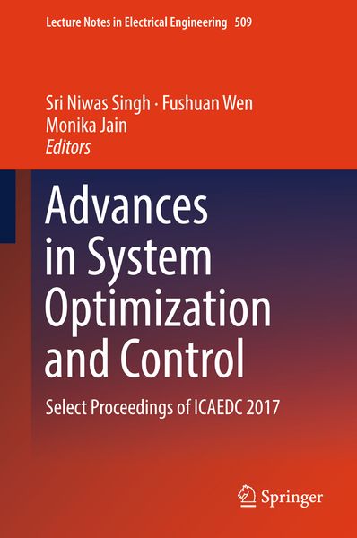 Produktbild: Advances in System Optimization and Control