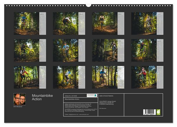 Produktbild: Mountainbike Action (Wandkalender 2026 DIN A2 quer), CALVENDO Monatskalender