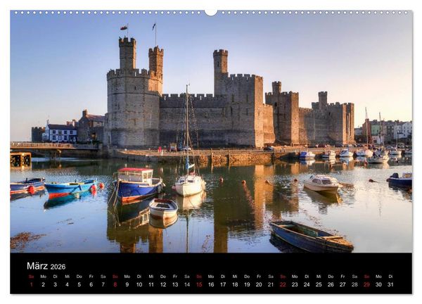 Produktbild: Wales (hochwertiger Premium Wandkalender 2026 DIN A2 quer), Kunstdruck in Hochglanz