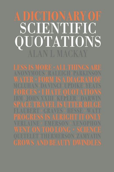 Produktbild: A Dictionary of Scientific Quotations