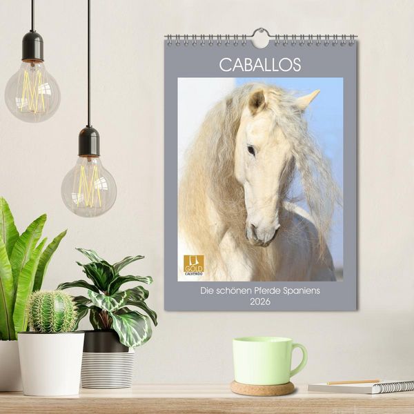 Produktbild: Caballos - Die sch&ouml;nen Pferde Spaniens (Wandkalender 2026 DIN A4 hoch), CALVENDO Monatskalender