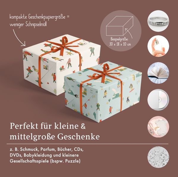 Produktbild: Geschenkpapier Set Weihnachten: Wintertrubel (Diversity, Diversit&auml;t) f&uuml;r Kinder und Erwachsene