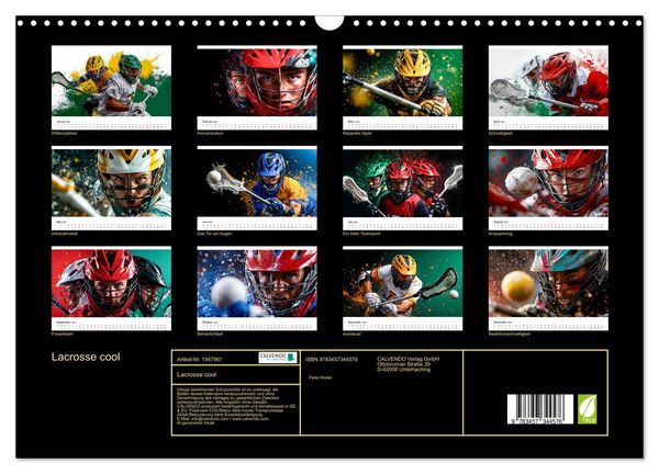 Produktbild: Lacrosse cool (Wandkalender 2026 DIN A3 quer), CALVENDO Monatskalender