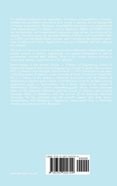 Produktbild: Statistics and Finance