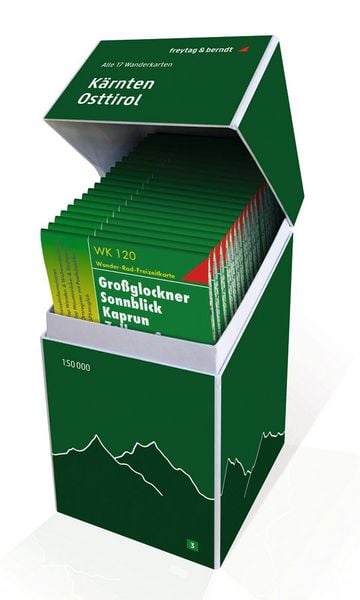 Produktbild: K&auml;rnten - Osttirol, Wanderkarten Set 1:50.000
