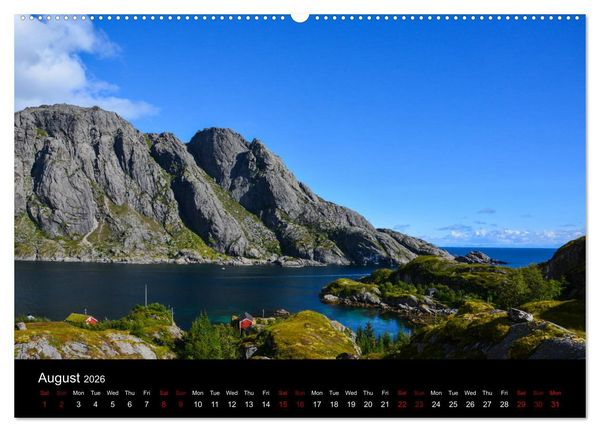 Produktbild: The magical Lofoten Islands (High Quality Premium Wall Calendar 2026 DIN A2 landscape),CALVENDO 12 Month Wall Calendar