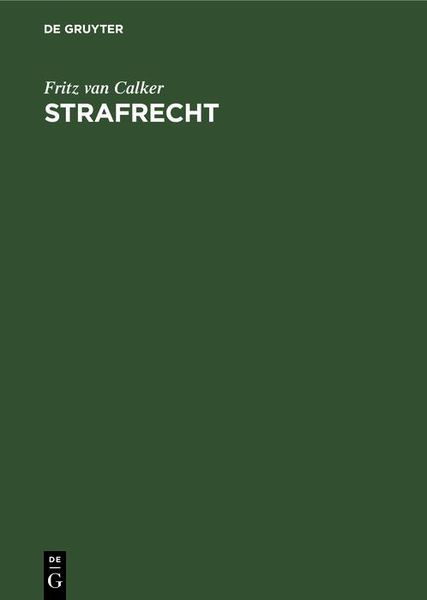 Produktbild: Strafrecht
