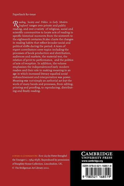 Produktbild: Reading, Society and Politics in Early Modern England