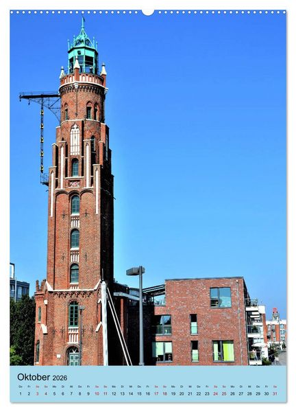 Produktbild: BREMERHAVEN die Seestadt mit maritimen Flair - 2026 (Wandkalender 2026 DIN A2 hoch), CALVENDO Monatskalender