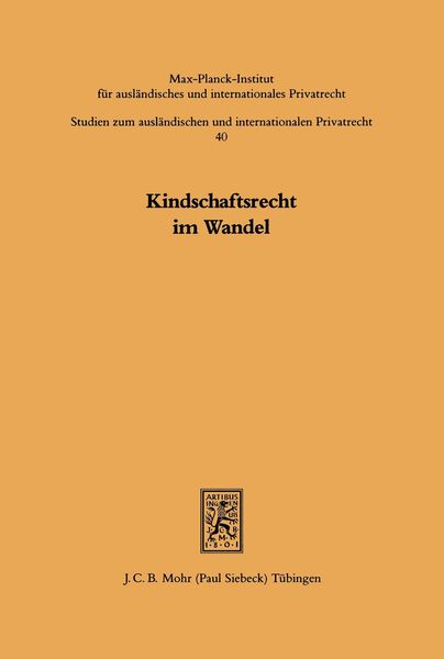 Produktbild: Kindschaftsrecht im Wandel