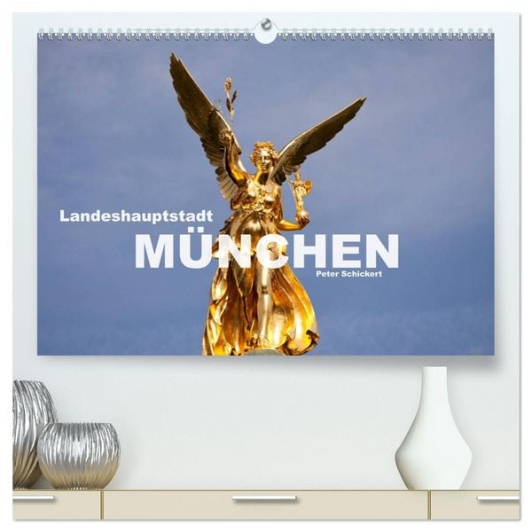 Produktbild: Landeshauptstadt M&uuml;nchen (hochwertiger Premium Wandkalender 2026 DIN A2 quer), Kunstdruck in Hochglanz
