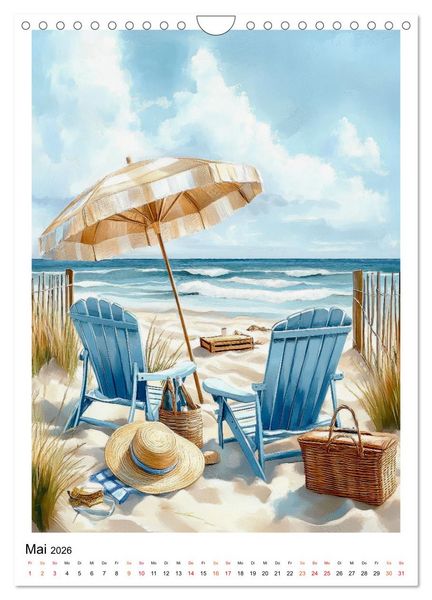 Produktbild: Maritimes Vergn&uuml;gen am Strand (Wandkalender 2026 DIN A4 hoch), CALVENDO Monatskalender